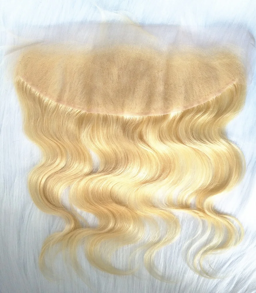 

13x6 High Quality cuticle aligned hair 613 Blond HD Lace Frontal Sale on Wholesale Price with, N/a