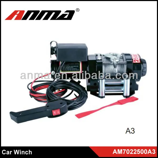 ANMA 12V DC/24V DC electric car winch/4x4 off road winch