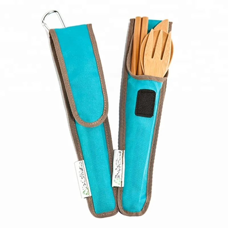 

Bamboo Cutlery Travel Utensils To-Go Ware Utensil Set with Carrying Case Chopsticks, Bamboo natural color