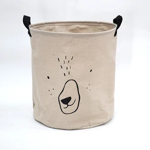 Image of Fabric Laundry bag basket for kids house