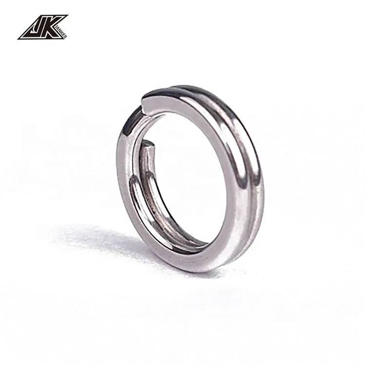 

JK Premium Quality Fishing Terminal Tackles All Size Stainless Steel Split Fishing Ring, Customized