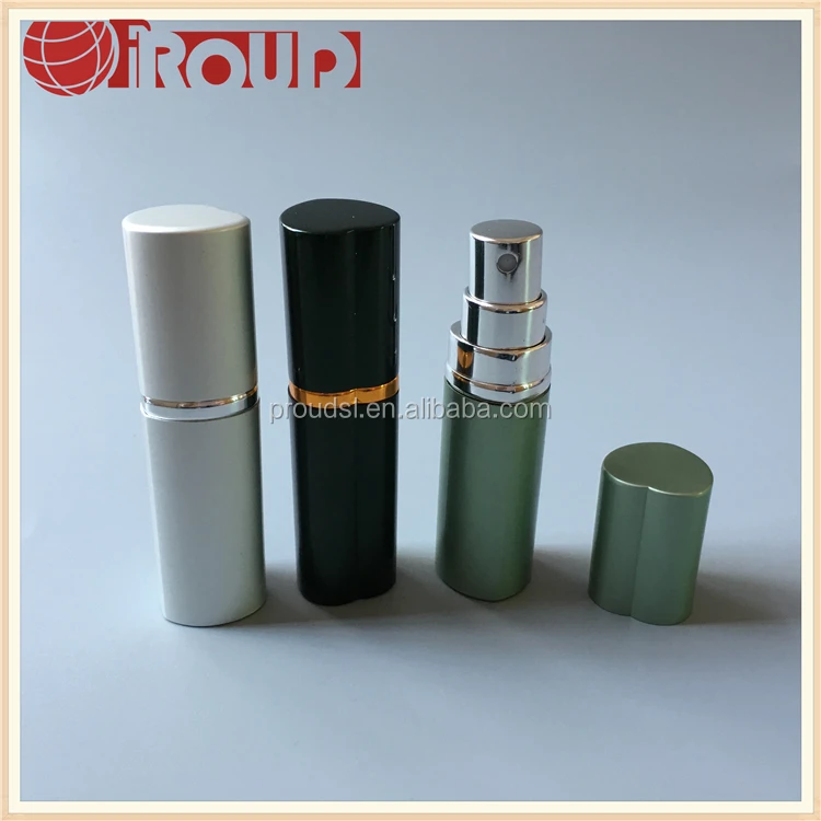 
5ML Aluminum heart shaped mini travel perfume atomizer 