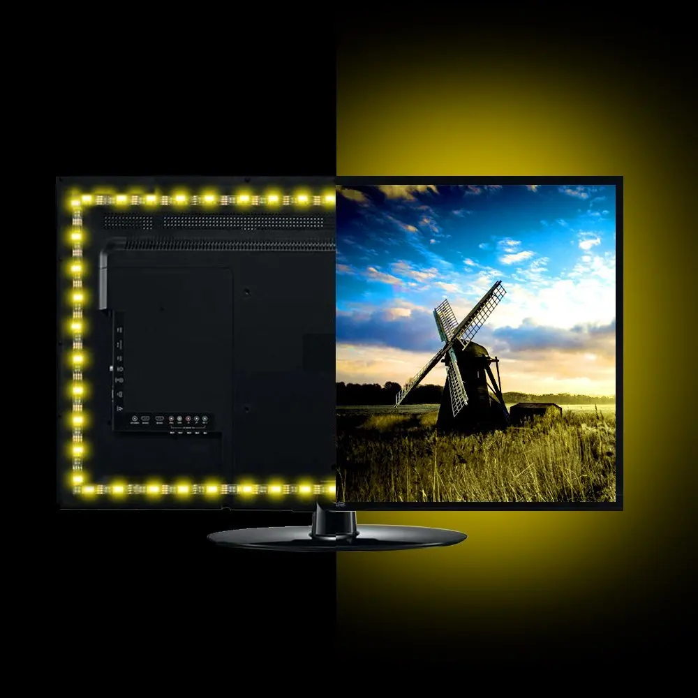 Besides Customize Your Monitor TV Or Furniture With Colorful LED Highlighting Color To Fit Mood Multi RGB Light Strip