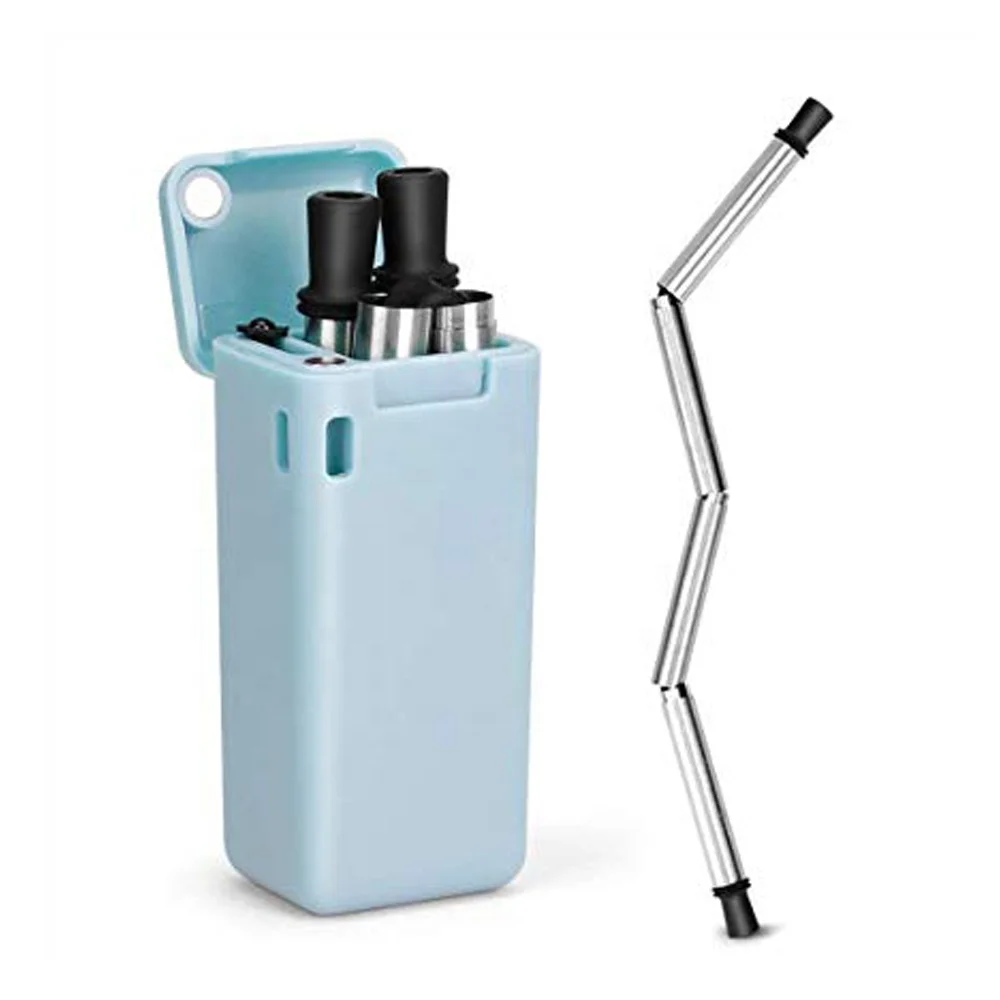 

Svin Stainless Steel Drinking Straws Telescopic Collapsible Straws, Silver