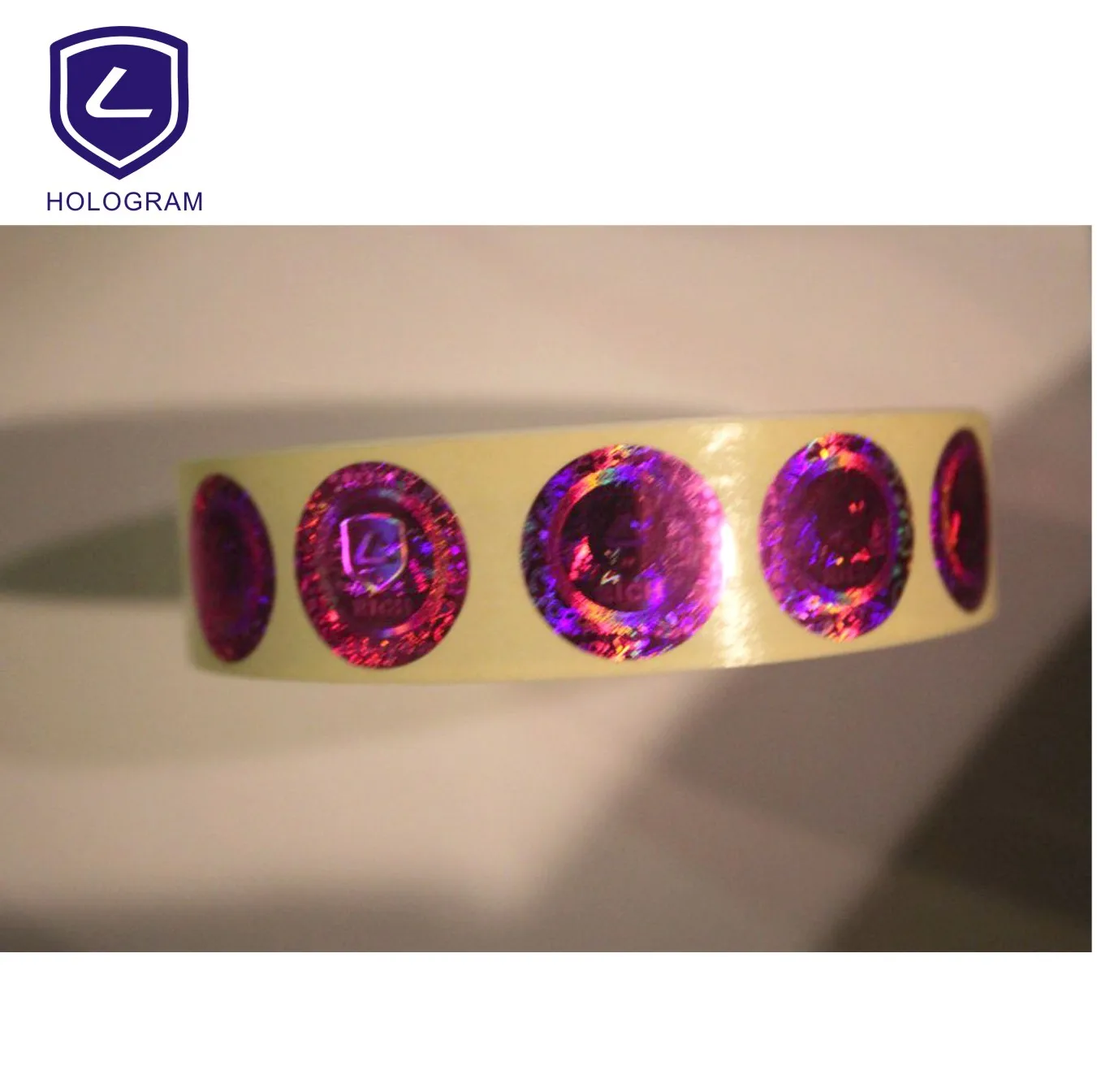 laser hologram shrink label/sticker(holographic)