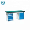 mechanic workshop table with heavy duty table with Double drawer cabinet L1800*W750*H800mm YH-WBH-1800-10B