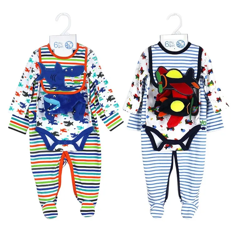 Bodysuit Toy Set Unisex 6pcs Newborn Baby Clothing Gift Sets Buy Unisex 6pcs Newborn Baby