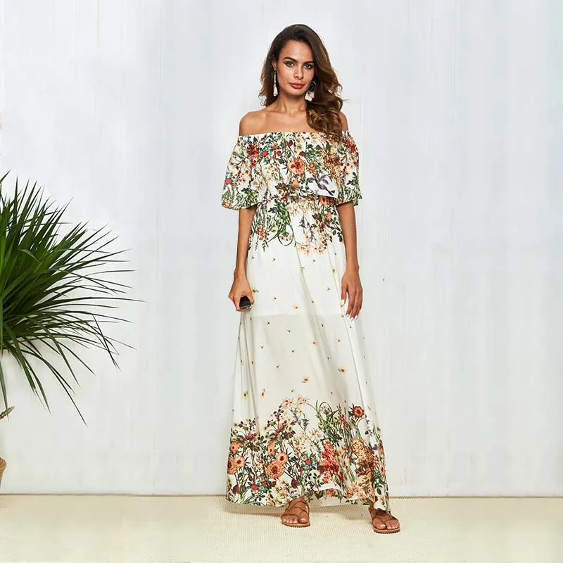 

Big Promotion Women Clothing 2019 Factory designer spring long sleeve beautiful Custom printed fat ladies women dresses long, Floral wholesale women dresses ladies 2018