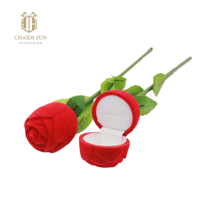 

Special custom rose jewelry ring box