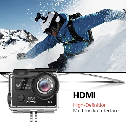 Action Camera EKEN H6S Ultra HD 4K WiFi EIS Electronic Image Stabilization Pana  sonic34112 Sensor 1080P Pro Sport DV Camera