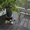 Easy Installation DIY outdoor plastic wood design floor tiles