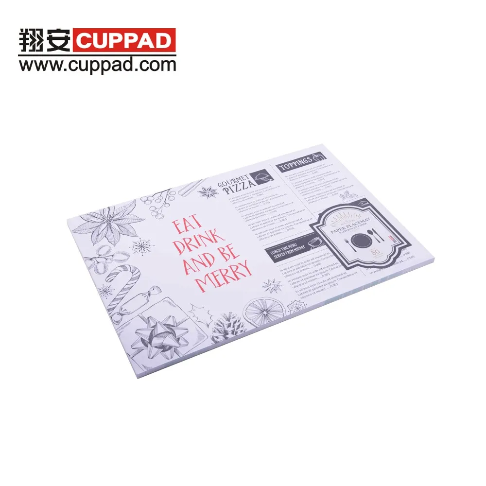 Printed Placemat Decorative Paper Placemats For Wedding / Restaurant