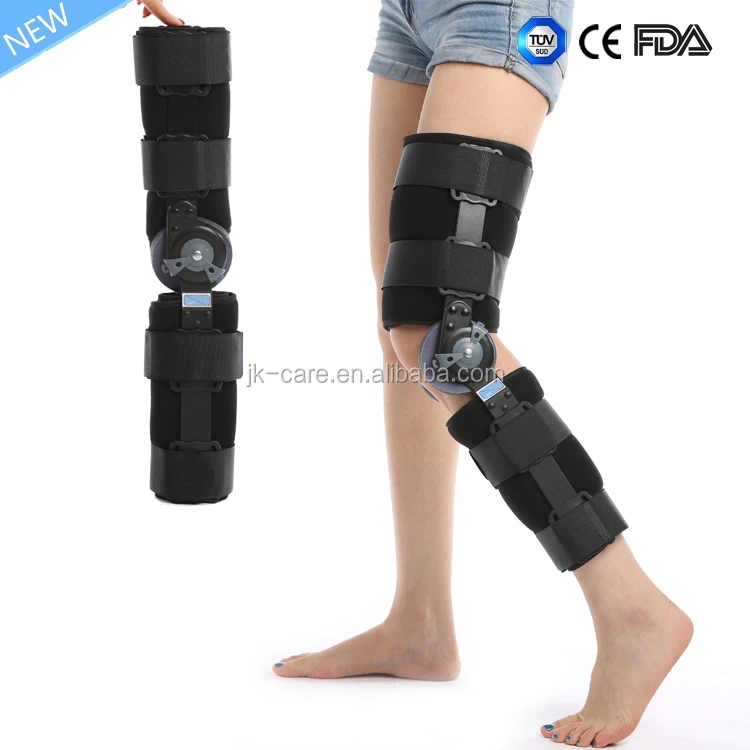 CE FDA approved ROM ayuda de la rodilla de la pierna Ortopédica brace
