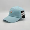 New Models Custom Sport Hats,Embroidery Ice Creamy Baseball Caps,Baby Blue Unstructure Baseball Hats
