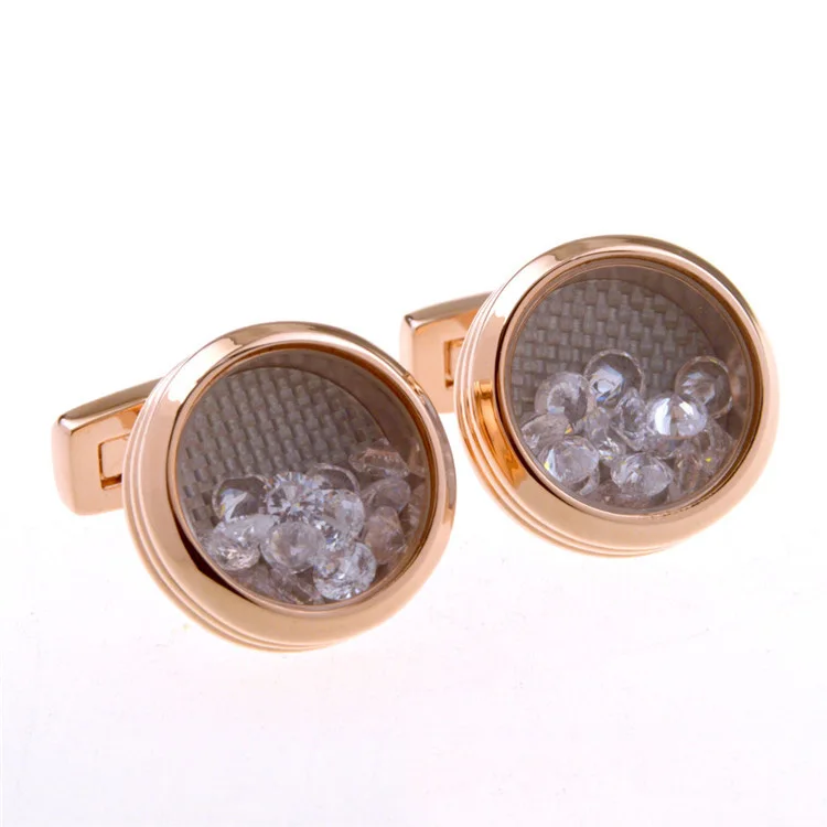 

Wholesale High-End Mechanism Zircon Cuff Links, N/a
