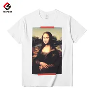 

Wholesale Dtg Printing Round-neck Hip Hop Men Cotton White T-shirt