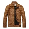 Mens Double sided wear sports collar jacket Brown