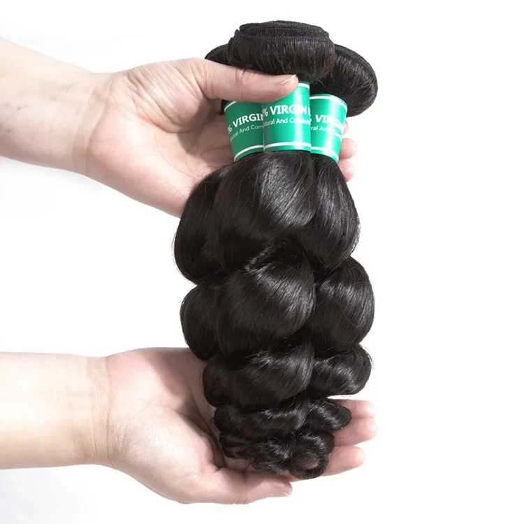

Top quality grade 8a Deep Loose Wave human peruvian virgin hair, 100% Virgin Peruvian Hair