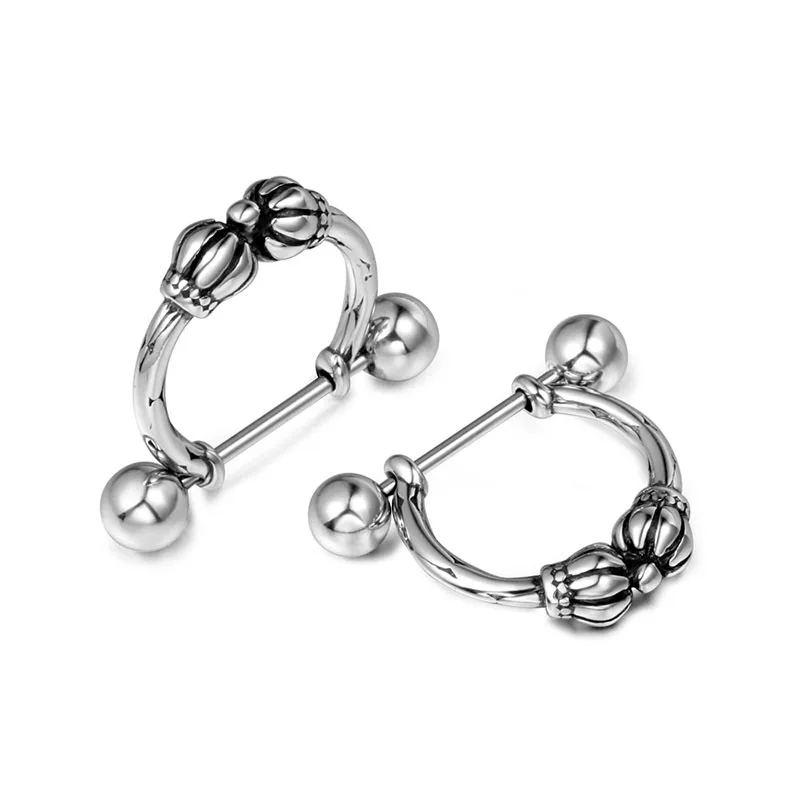 

Wholesale most fashionable rock earrings, earrings designed for men, Steel