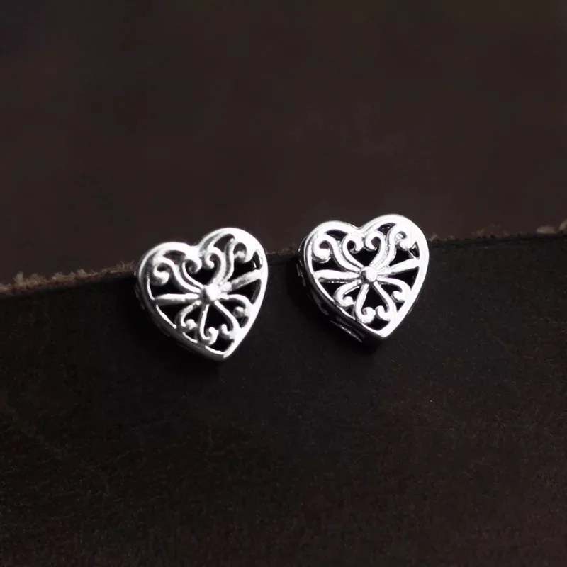 

2019 hottest heart stud earrings 925 sterling silver earrings for women jewelry