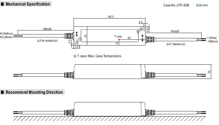 Mean Well LPF-40D-42 Power Supply 40W 0.96A Constant Voltage LED Driver 42Vdc SMPS Design