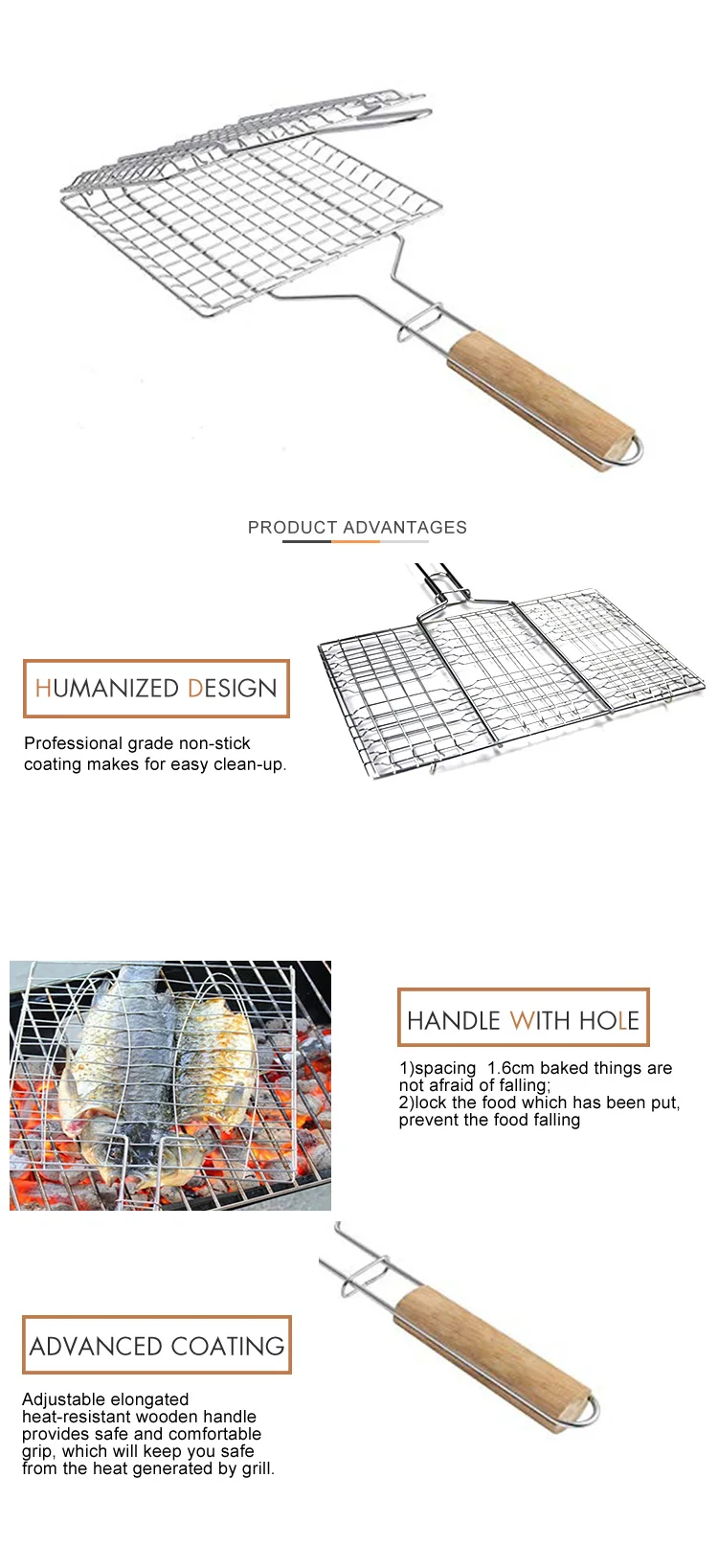 Wholesale Bbq Grill Tools Grill Fish Gas Grill Fish Barbecue Basket