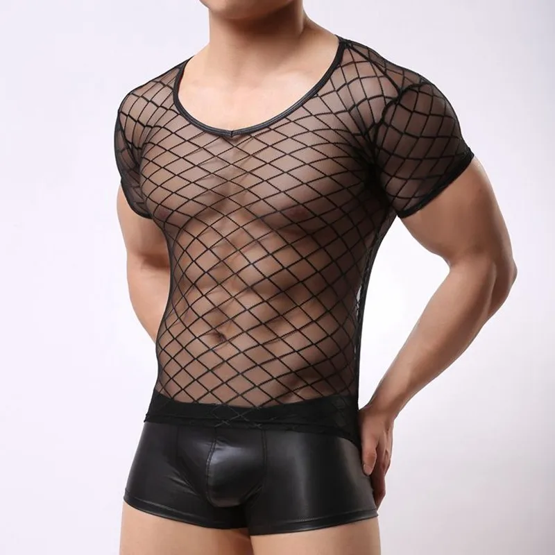 Venta al por mayor camisas transparentes para los hombres