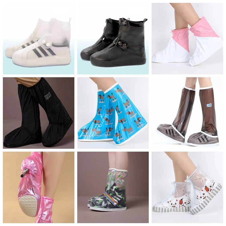 

PVC Dry Stepper Reuse Running Shoe Covers For Rainning on Amazon, Blue,pink,black,white,coffee etc.