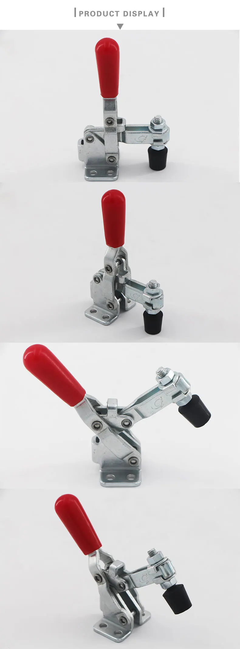 12050u Vertical Handle Hold Down Toggle Clamp With A Short "u" Bar