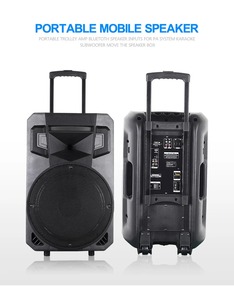 portable trolley speaker with microphone