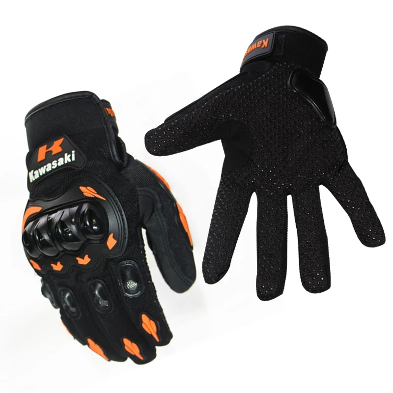 

Factory ProBiker Motorcycle Racing Gloves, Black, red and blue