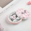 2018 new style square design earphone with microphone for girls