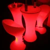 professional factory battery powered illuminated table and chair led colour changing lights bar furniture with remote control