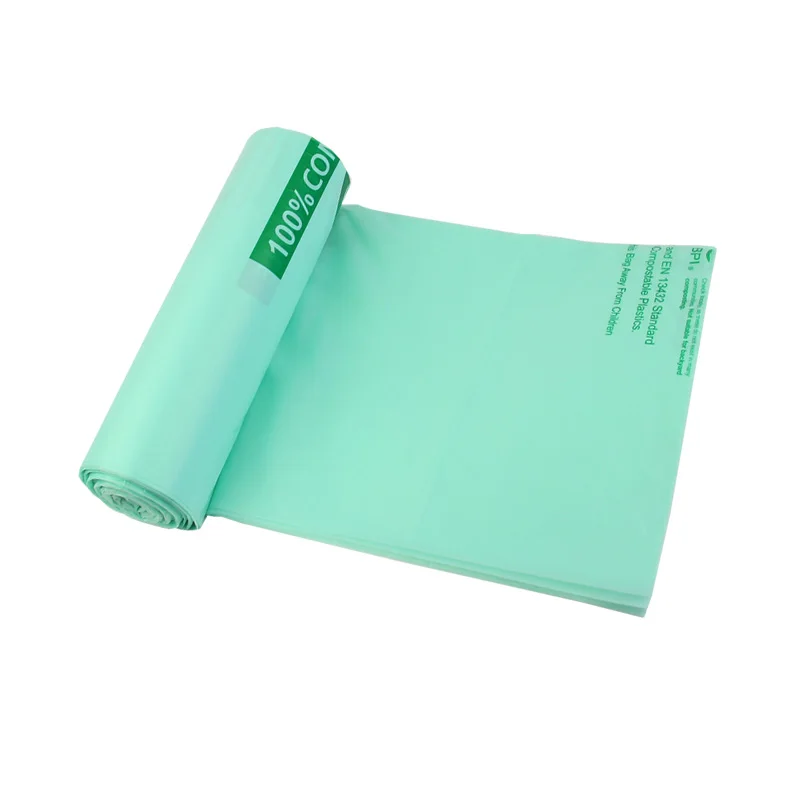 
PLA Corn Based Compostable Bags Bioplastic 100% Biodegradable Plastic Trash Bags Garbage Waste Bags 