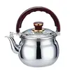 Rose Red Handle and Round Shape Stainless Steel Whistling Heating Element For Kettle