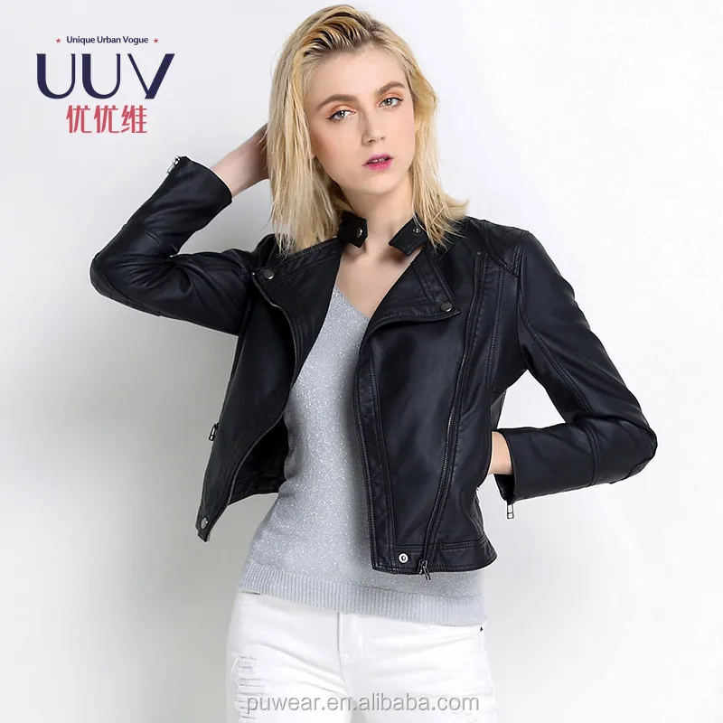 

Designer New Style Ladies Pu Leather Jacket, Request