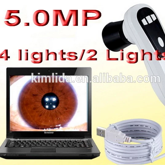 

EH-660U iris scanner analyzer USB Eye Iriscope Iridology camera 5.0 MP 4 LED/2 LED Iris Analyser Iridoscope+Pro Soft