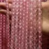 Tryme AAA+ Natural Madagascar Rose Pink Quartz Crystal TOP Quality Stone Beads For Jewelry Making DIY 4/ 6/78/10/12 mm Strand 15