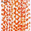 90 Ft 12 Strands Faux Fall Colored Artificial Maple Leaves for Weddings Events and Home Decoration SD802