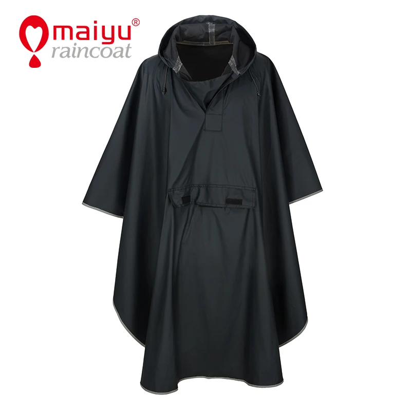 

OEM Service waterproof breathable rain gear poncho raincoat knitted PU rain coat, Customized