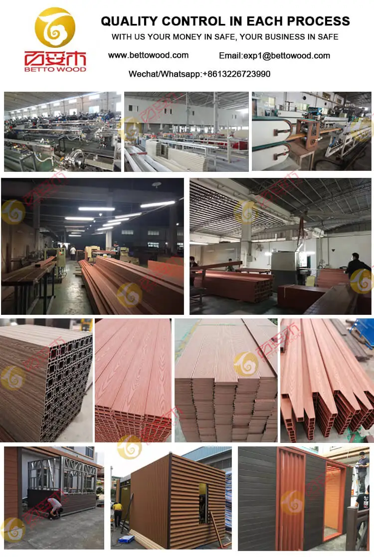 Hot Insulation Waterproof Fireproof Exterior Wood Plastic Wall Panel 3D Wood Grain Decorative WPC Wall Cladding