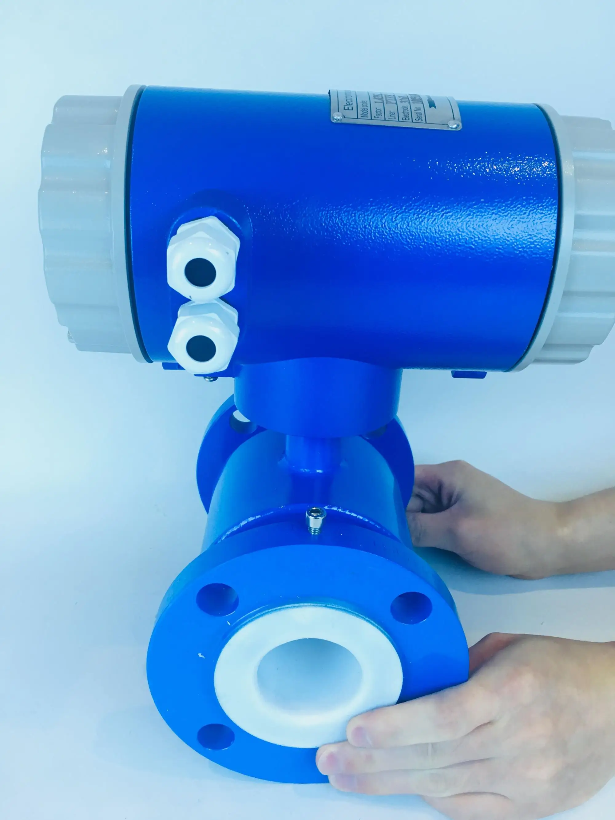 China LCD Digital water Electromagnetic Flow Meter sensor