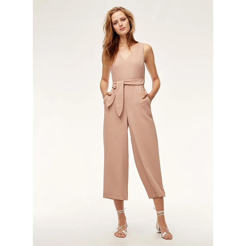 

Womens Sleeveless Jumpsuit Casual Loose Trousers Fashionable Femme Jumpsuit