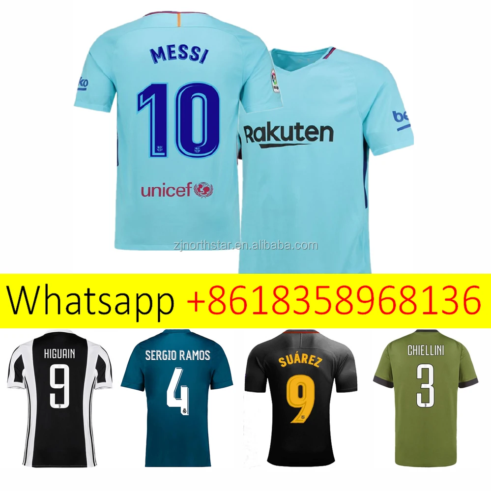 

Custom Thai Quality Manufacture Sublimation Printed Soccer Jersey, Custom color