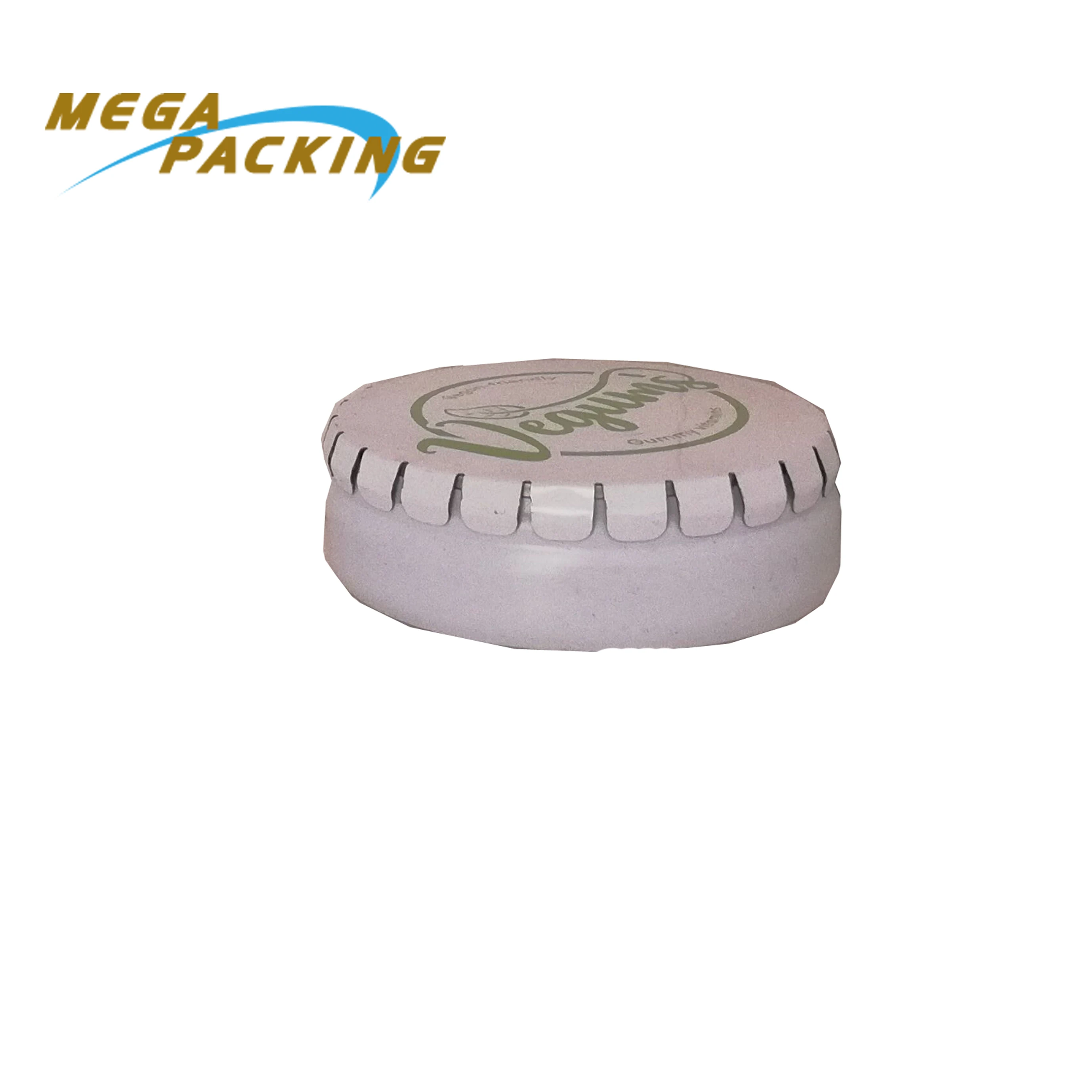 
Round shaped click clack mint tin box metal candy can 