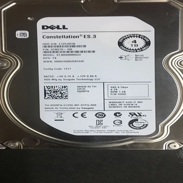 

Server hard drive SAS 4TB for DELL PowerVault NX3230 storage server