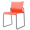 Cheap Dining room Furniture Office Visitor Chair Stackable Plastic Chair Dinning Chair with Metal Legs