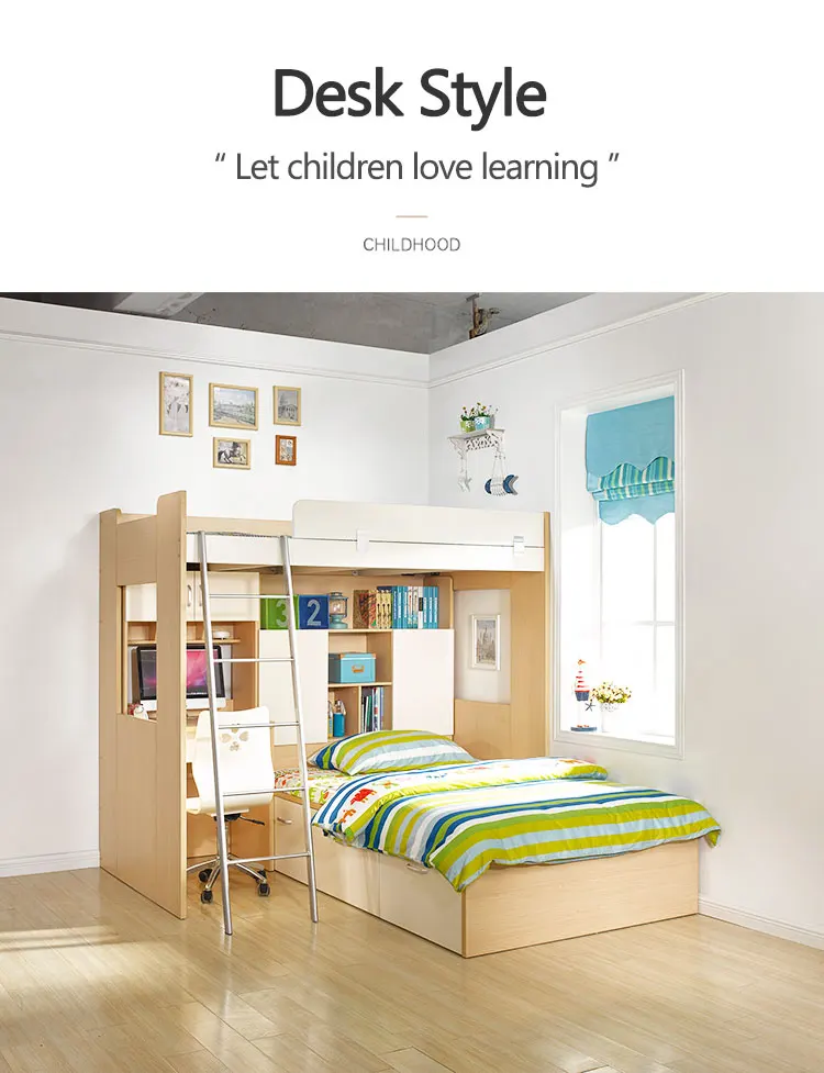 Bunk Bed with Desk