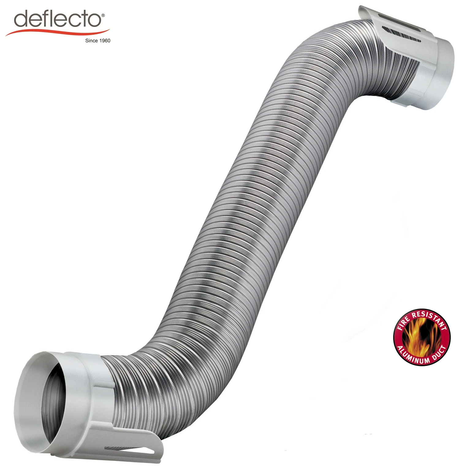 Deflecto Air Vent Easy Connecting Aluminum Semi Rigid Air Duct 4 Inch