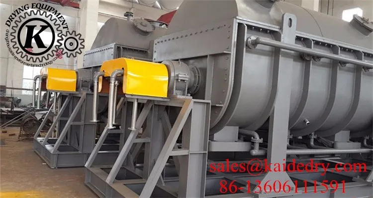 double cone rotary vacuum drying unit with blades
